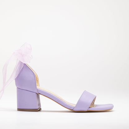 Hera - Lilac Sandals with Ribbon