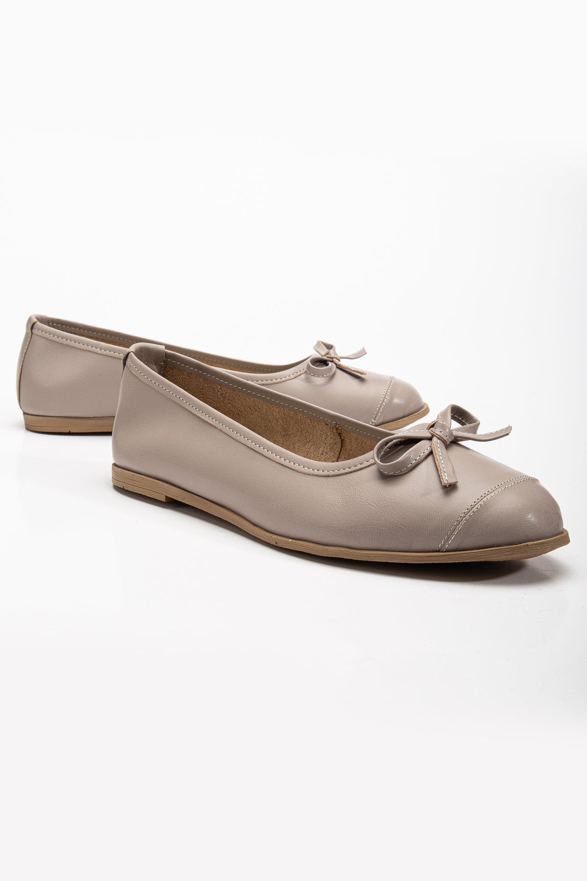 Brooklyn - Dark Beige Ballerina Flats