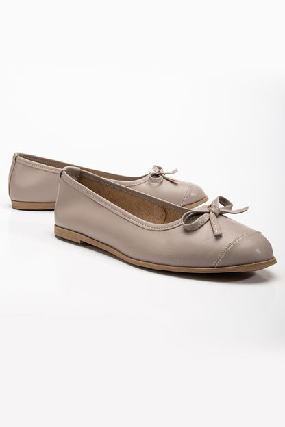 Brooklyn - Dark Beige Ballerina Flats