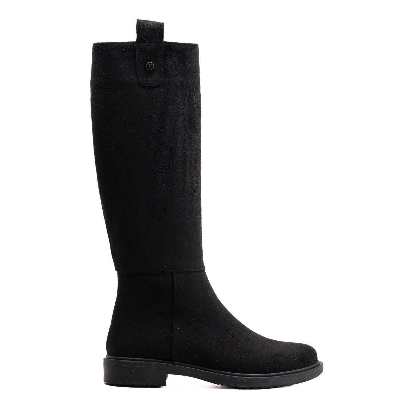 Maeve - Black Suede Knee High Rain Boots