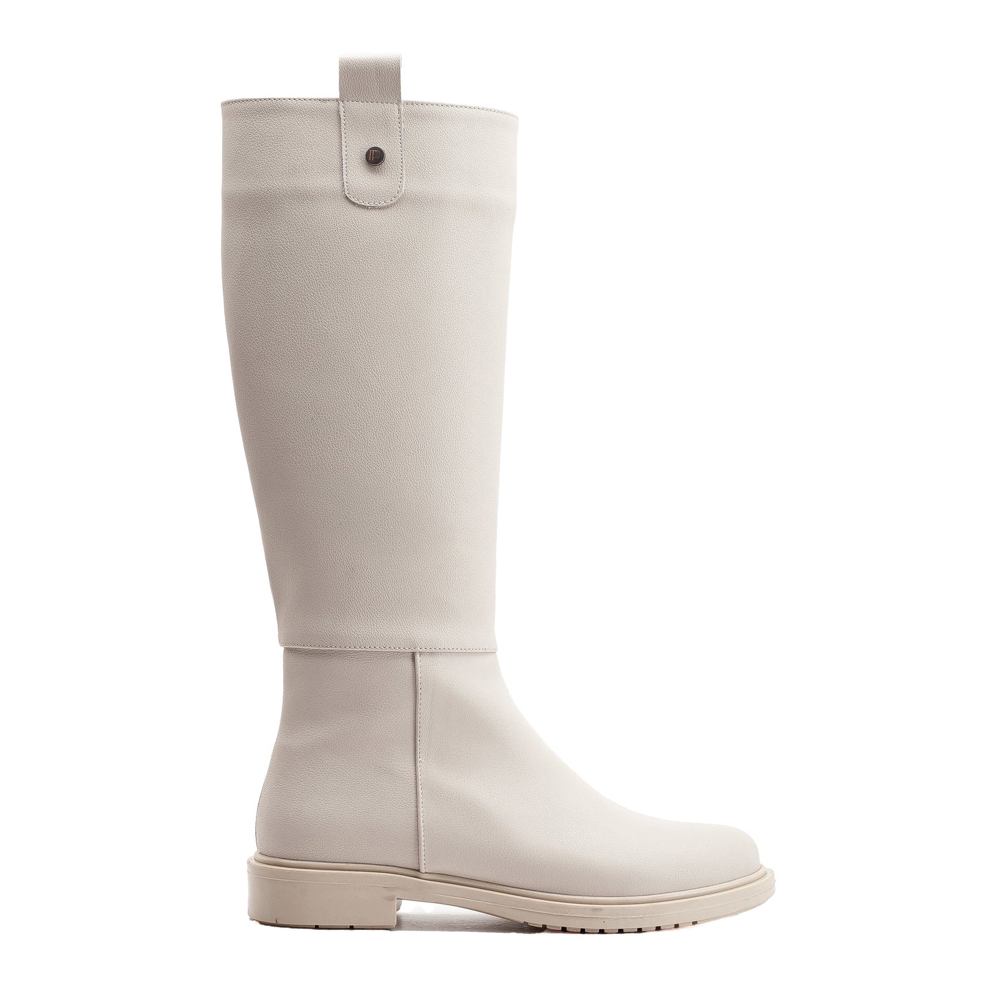 Maeve - Beige Knee High Rain Boots