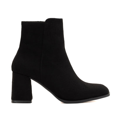 Nadine - Black Suede Ankle Boots