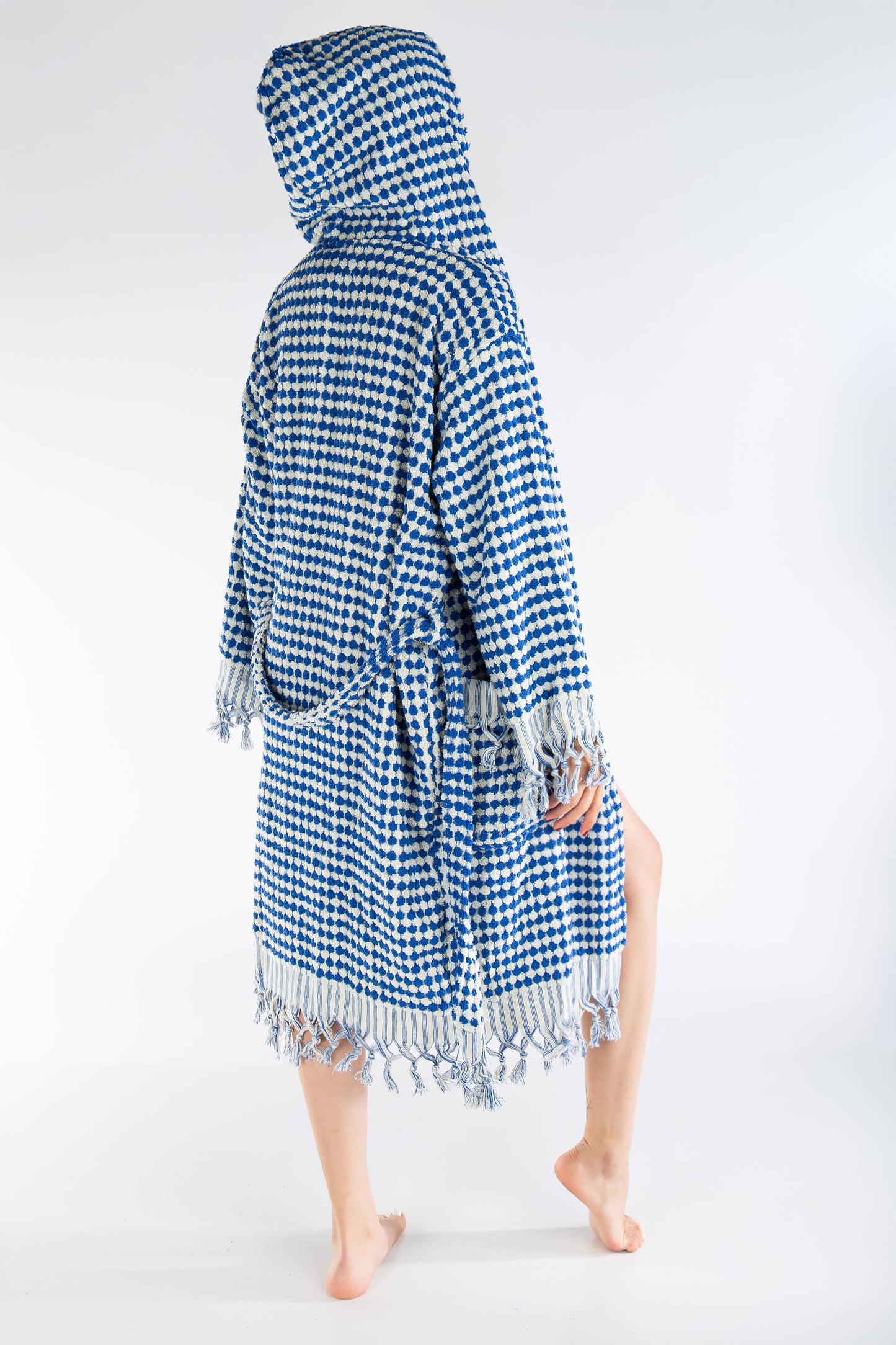 Janice - Organic Cotton Handwoven Bubble Bathrobe (Unisex)