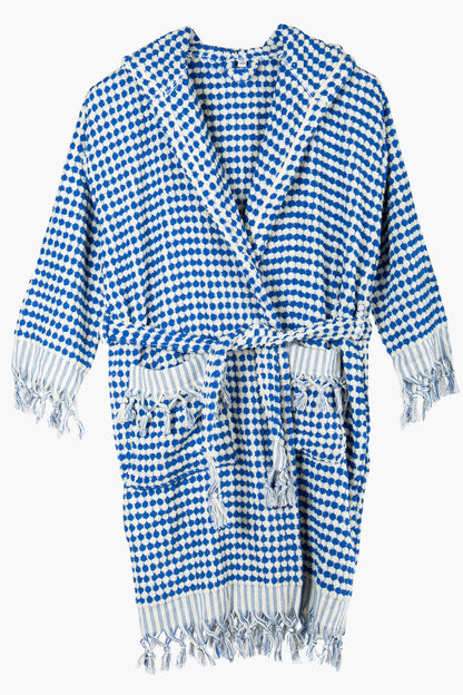 Janice - Organic Cotton Handwoven Bubble Bathrobe (Unisex)