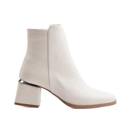 Odette - Beige Ankle Boots