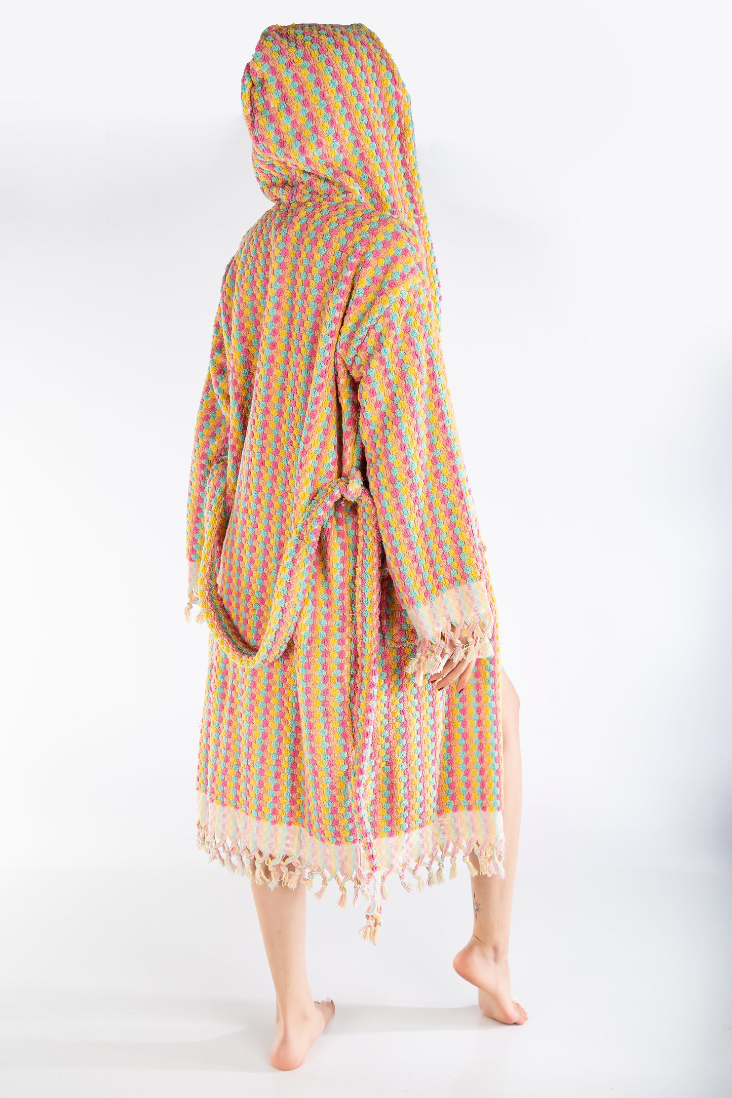 Brianna - Organic Cotton Handwoven Bubble Bathrobe (Unisex)