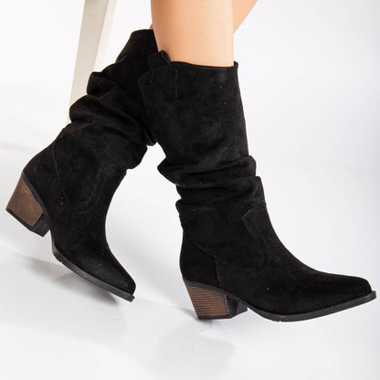 black vegan western boots, cruelty-free black cowboy boots, vegan leather black western boots, black cowboy ankle boots, sustainable black western boots, eco-friendly black cowboy boots, vegan suede black western boots, black rancher boots, animal-free black western footwear, midnight-tone vegan boots