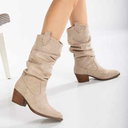 beige vegan western boots, cruelty-free cowboy boots, vegan leather western boots, beige cowboy ankle boots, sustainable western boots, eco-friendly cowboy boots, vegan suede western boots, beige rancher boots, animal-free western footwear, desert-tone vegan boots