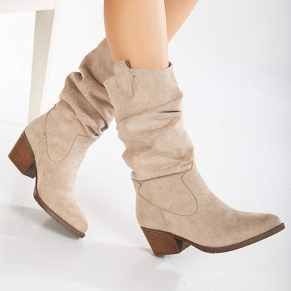 beige vegan western boots, cruelty-free cowboy boots, vegan leather western boots, beige cowboy ankle boots, sustainable western boots, eco-friendly cowboy boots, vegan suede western boots, beige rancher boots, animal-free western footwear, desert-tone vegan boots
