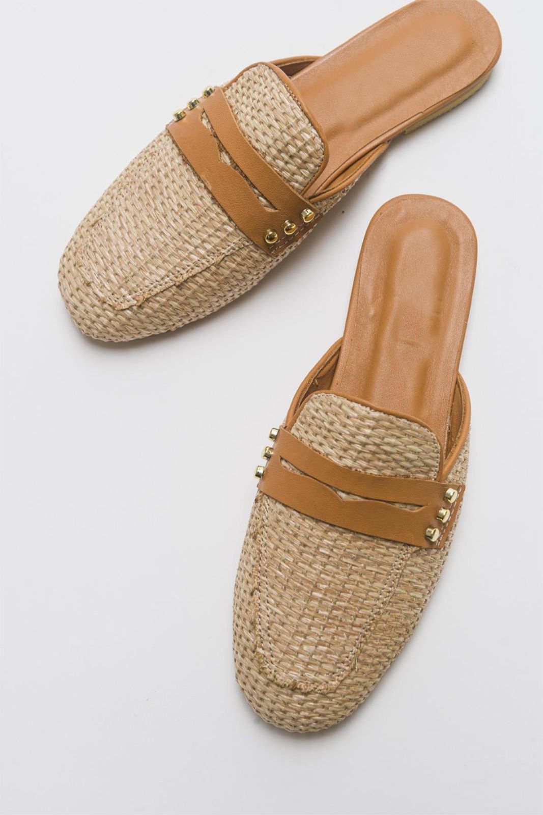 Patrizia - Beige Leather Mule (Women)