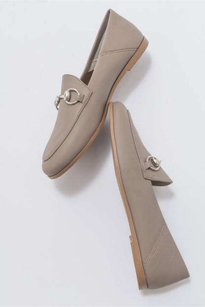 Penny - Light Brown Leather Horsebit Loafers