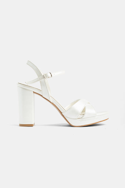 Sandalia de tacón alto Setto Slingback para novia