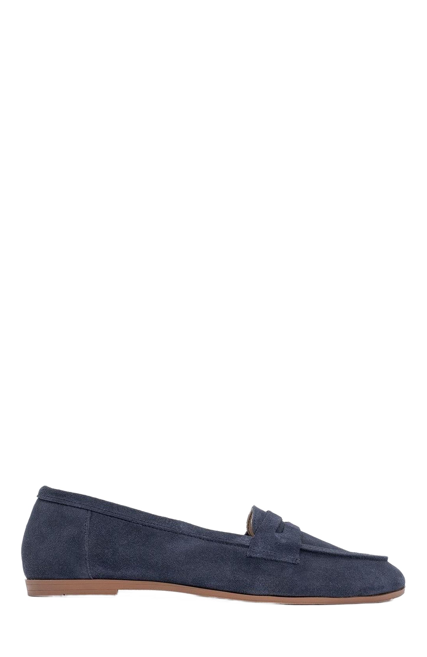 Dorothy - Navy Blue Suede Leather Loafers