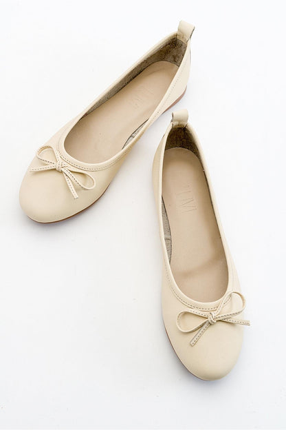 Florence - Beige Ballerina Flats