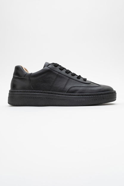 Fiore - Black Leather Sneakers (Women)