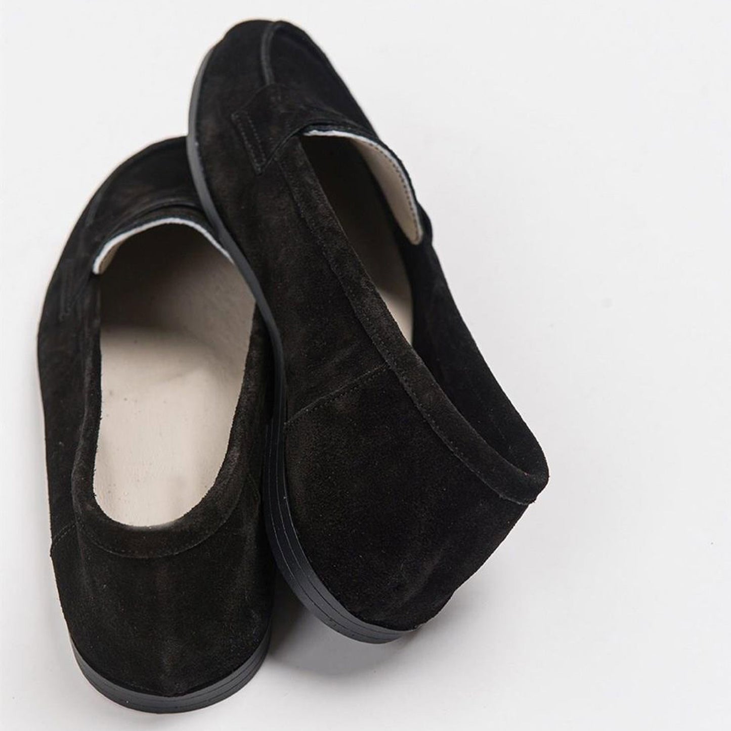 Dorothy - Black Suede Leather Loafers