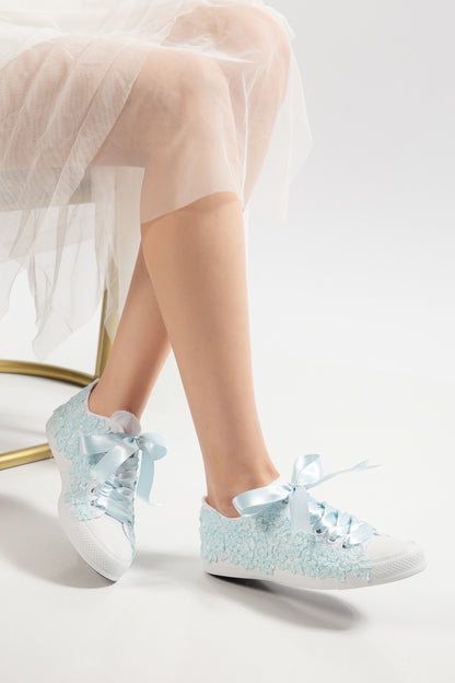 Zapatilla de novia Azure Lace Bloom
