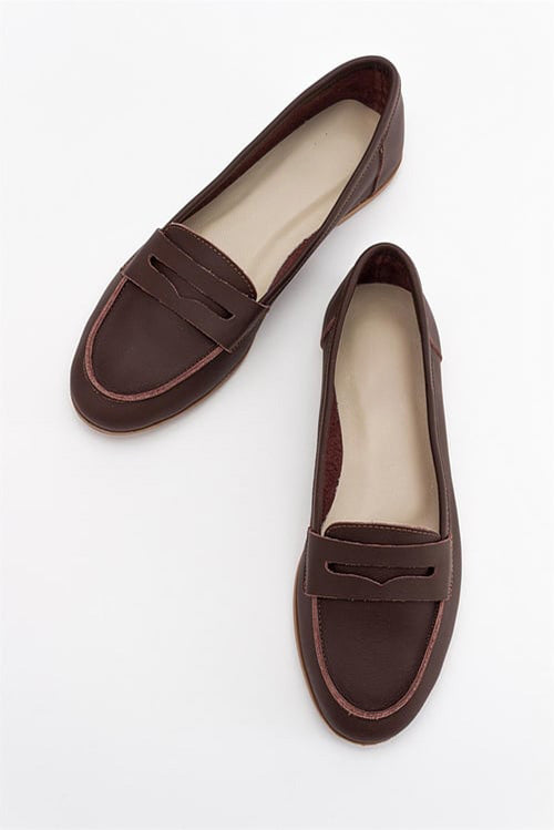 Dorothy - Dark Brown Leather Loafers