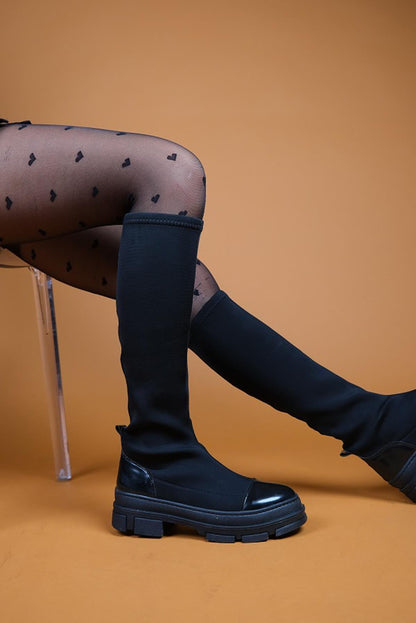 Bella Black Scuba Boot (Women)