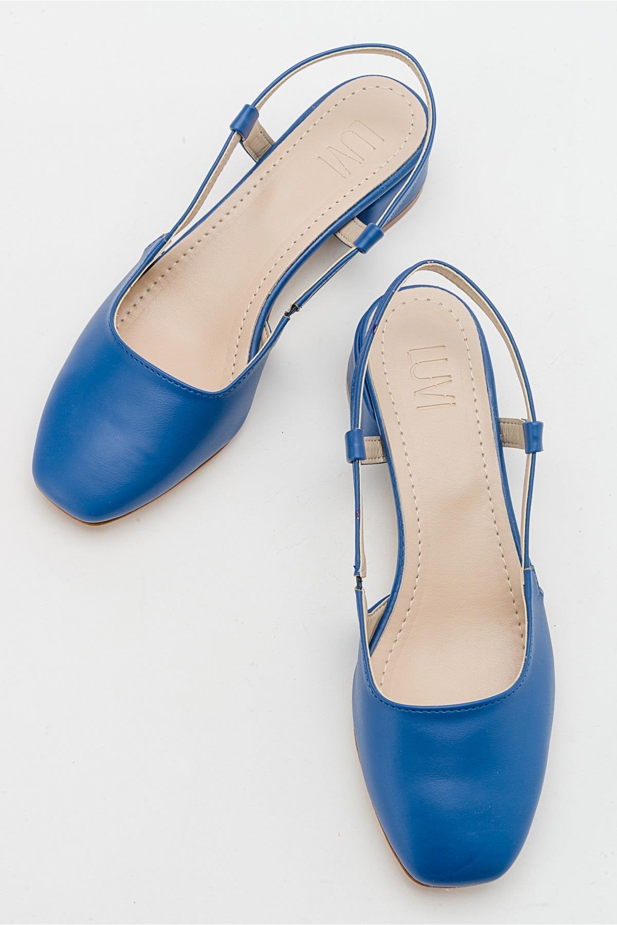 Siena Blue Block Heel Sandal (Women)