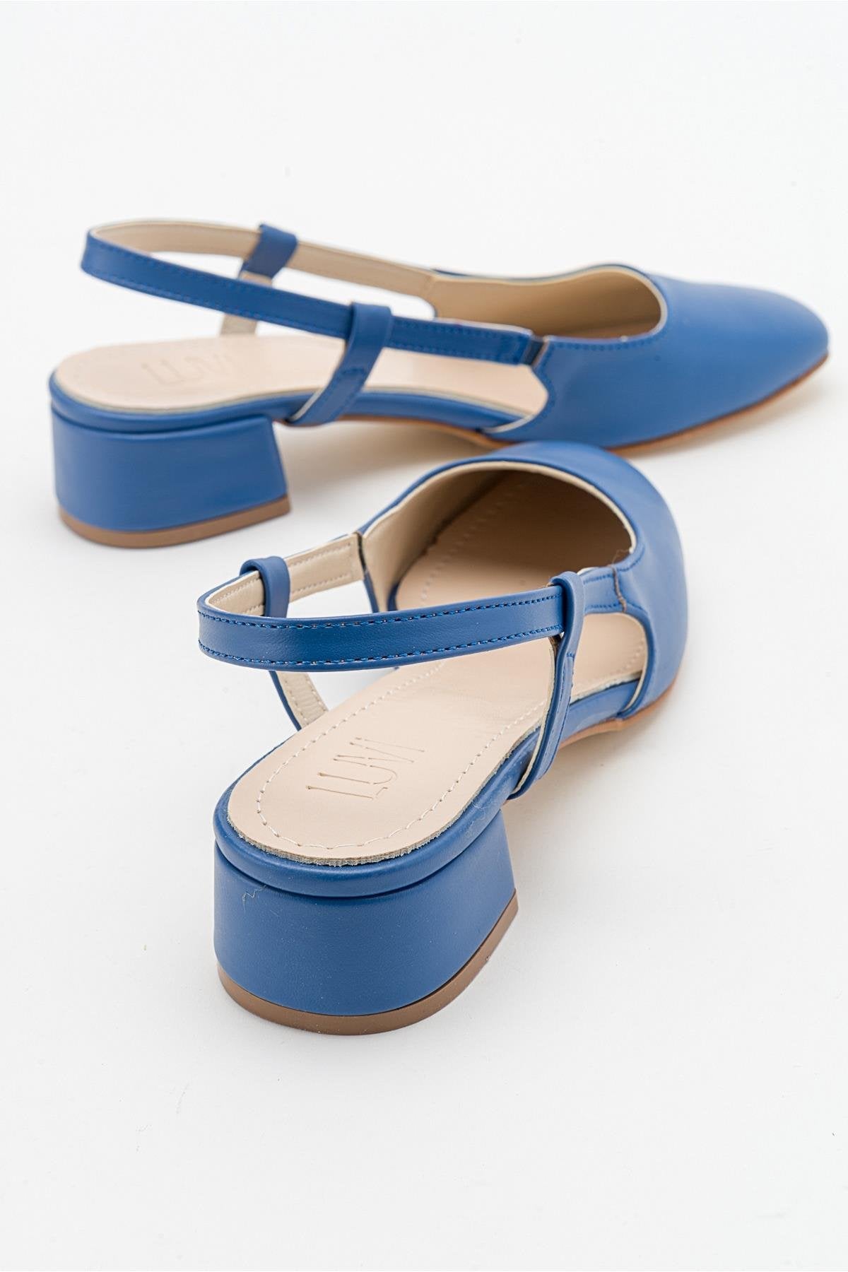 Siena Blue Block Heel Sandal (Women)