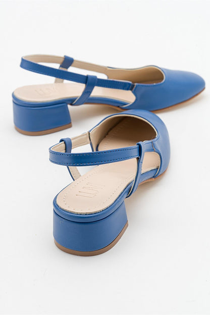 Siena Blue Block Heel Sandal (Women)