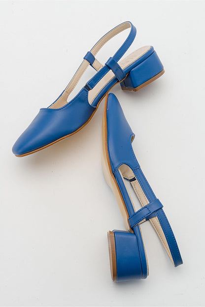 Siena Blue Block Heel Sandal (Women)