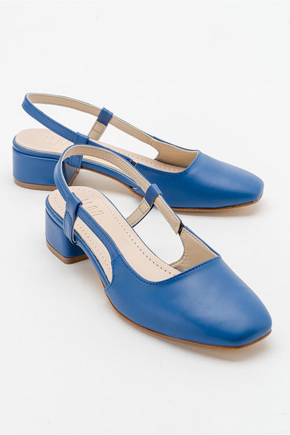 Siena Blue Block Heel Sandal (Women)