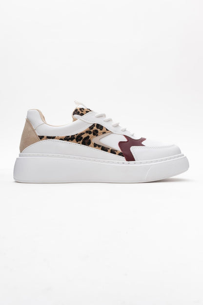 Ida - White Platform Sneakers (Women)
