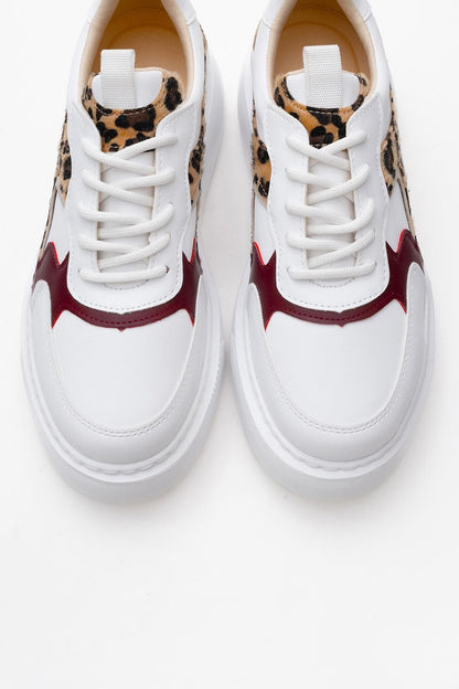 Ida - White Platform Sneakers (Women)