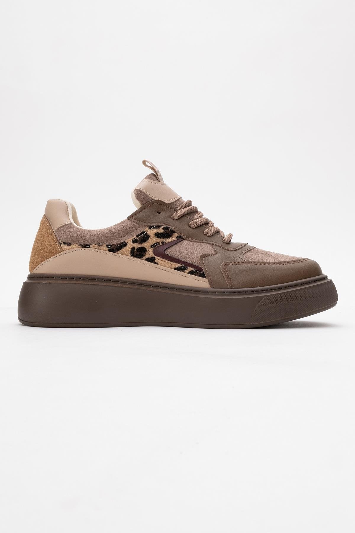 Ida - Brown Platform Sneakers (Women)