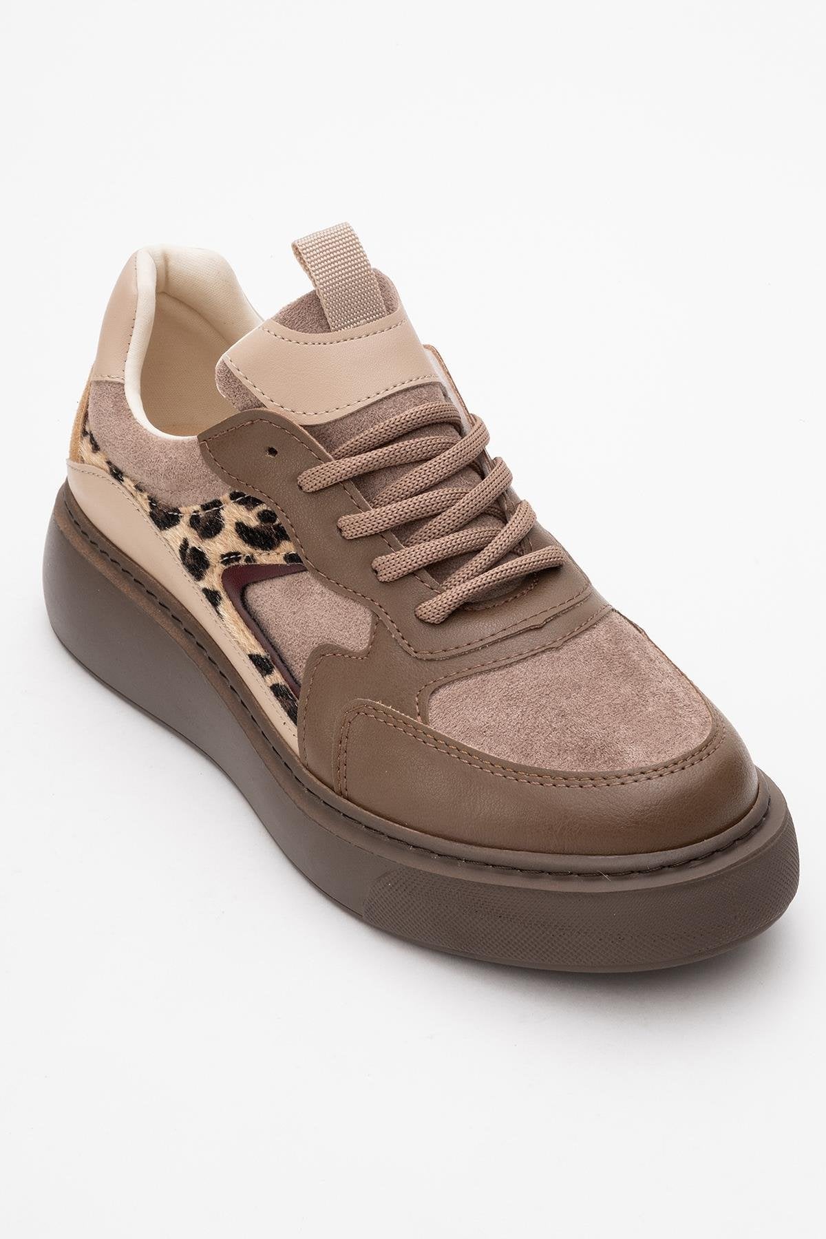 Ida - Brown Platform Sneakers (Women)