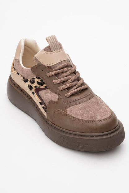 Ida - Brown Platform Sneakers (Women)