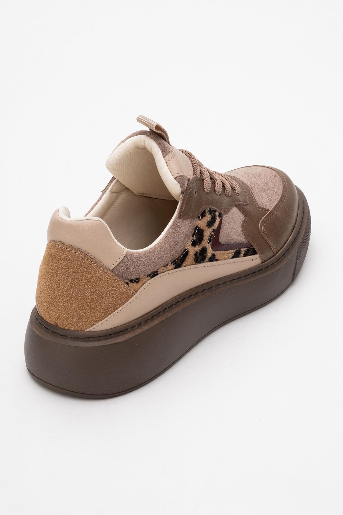 Ida - Brown Platform Sneakers (Women)