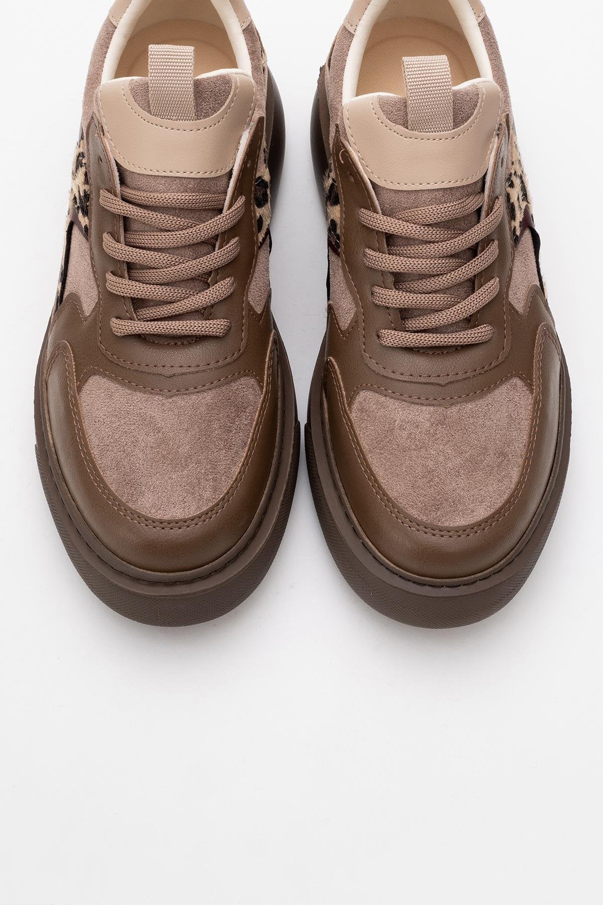 Ida - Brown Platform Sneakers (Women)
