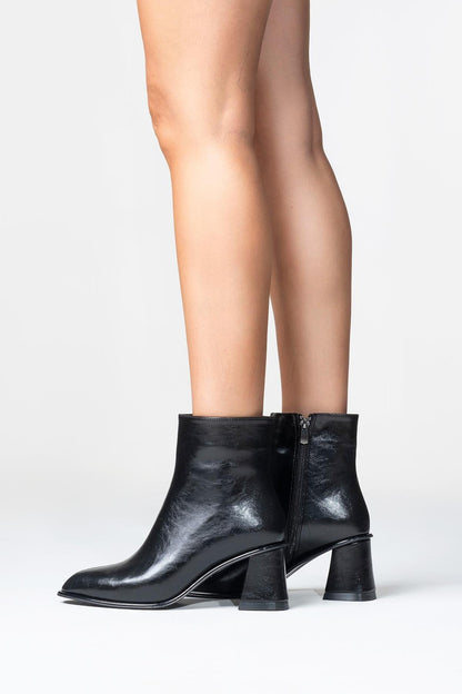 Alba Black Block Heel Boot (Women)