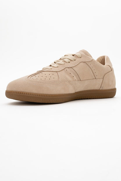 Aurel - Beige Suede Leather Sneakers (Women)