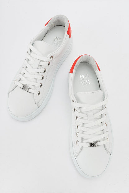 Ayverie - White Leather Sneaker (Women)