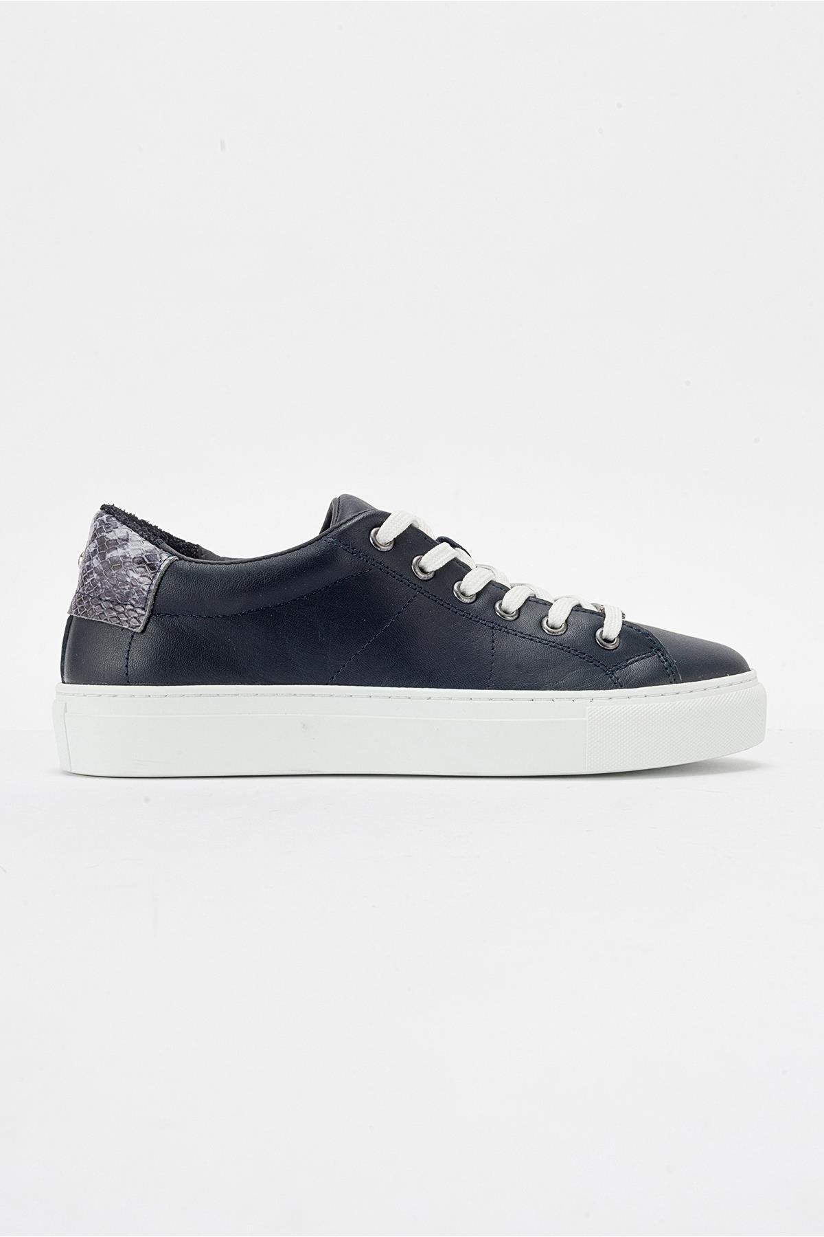 Ayverie - Navy Leather Sneaker (Women)