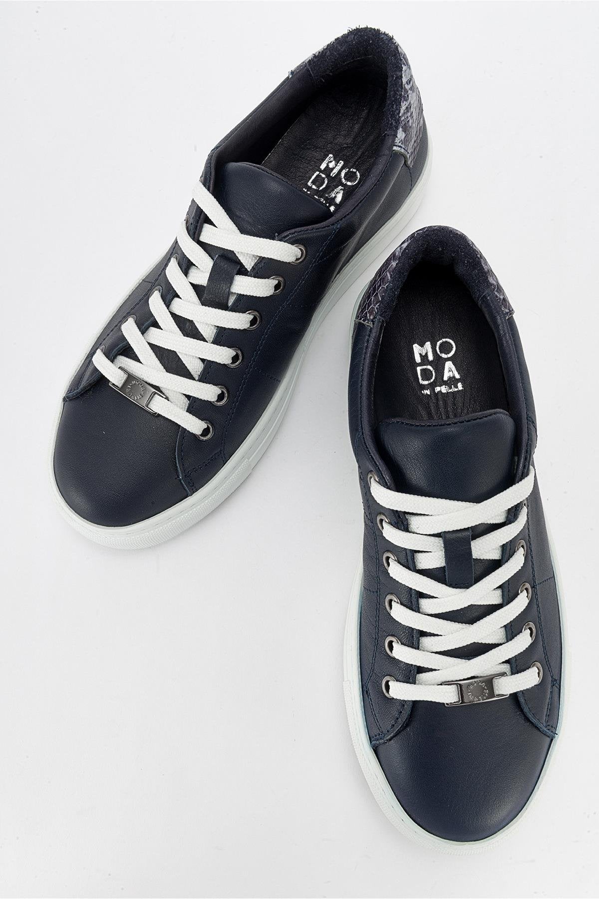 Ayverie - Navy Leather Sneaker (Women)