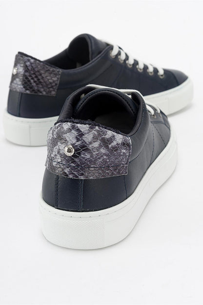 Ayverie - Navy Leather Sneaker (Women)