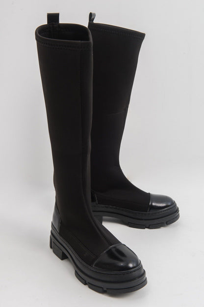 Bella Black Scuba Boot (Women)