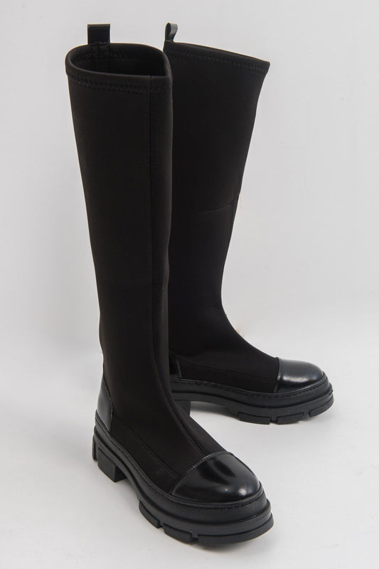 Bella Black Scuba Boot (Women)