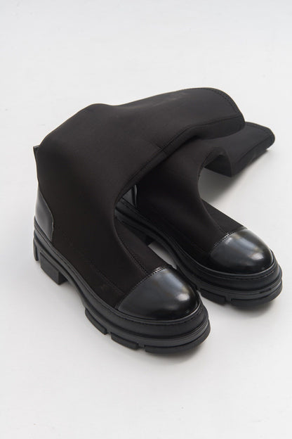 Bella Black Scuba Boot (Women)