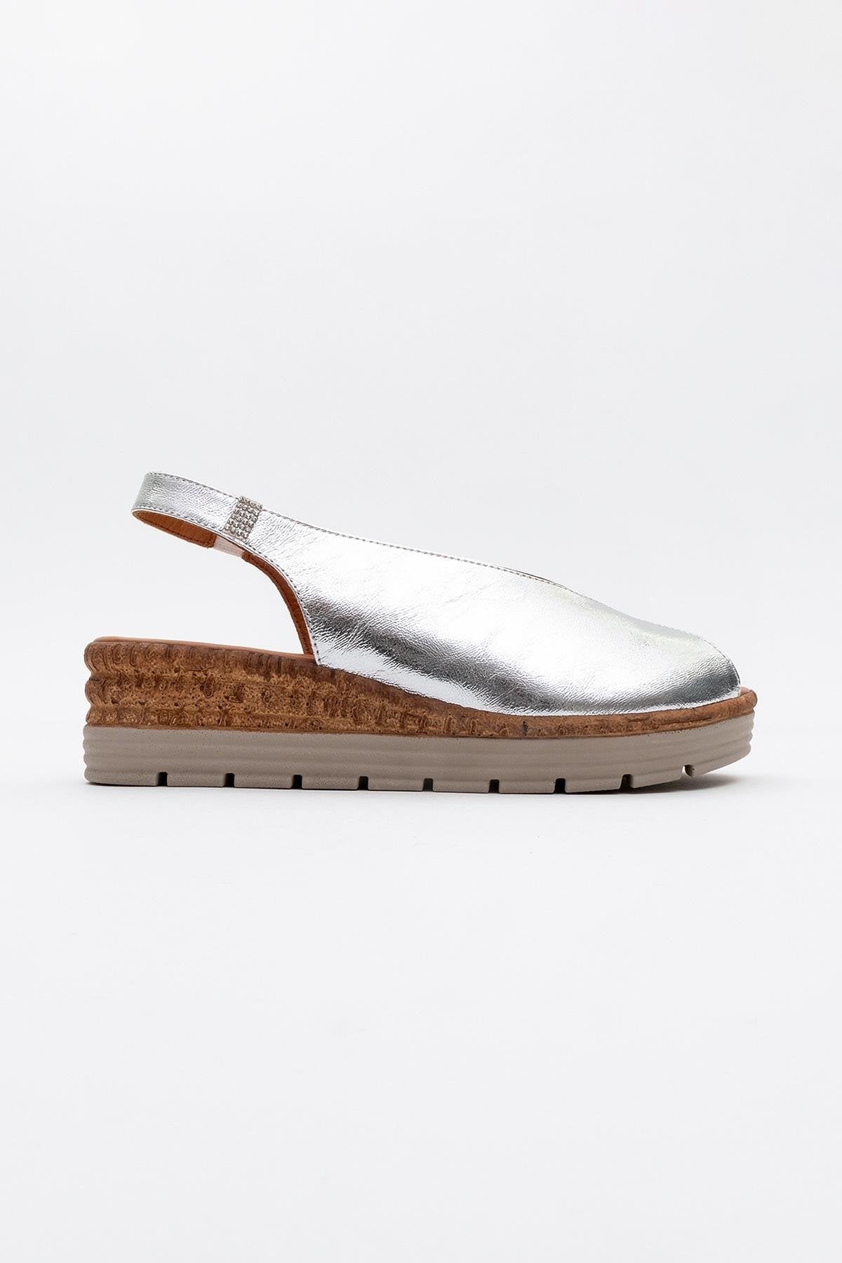 Blom - Silver Leather Platform Sandal (Women)