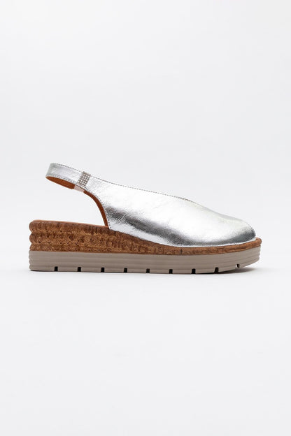 Blom - Silver Leather Platform Sandal (Women)