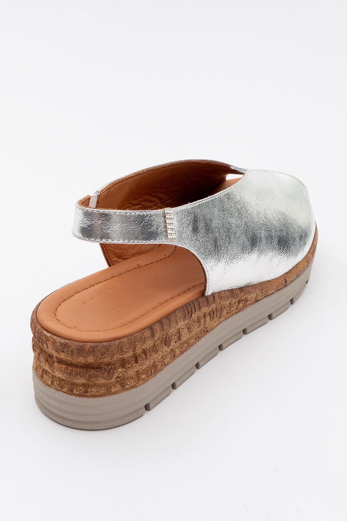 Blom - Silver Leather Platform Sandal (Women)