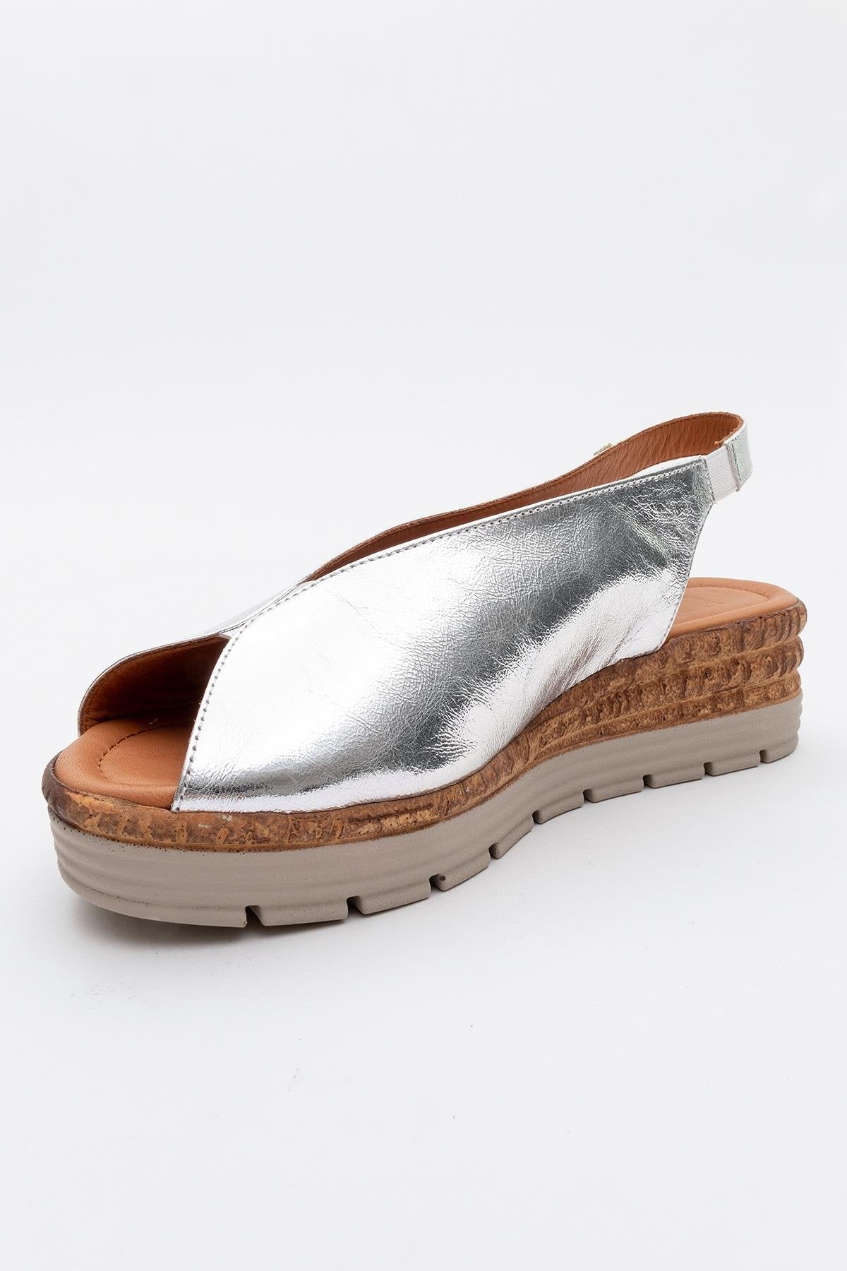 Blom - Silver Leather Platform Sandal (Women)
