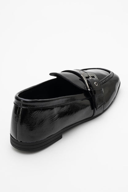 Clarion - Black Patent Leather Loafers (Women)