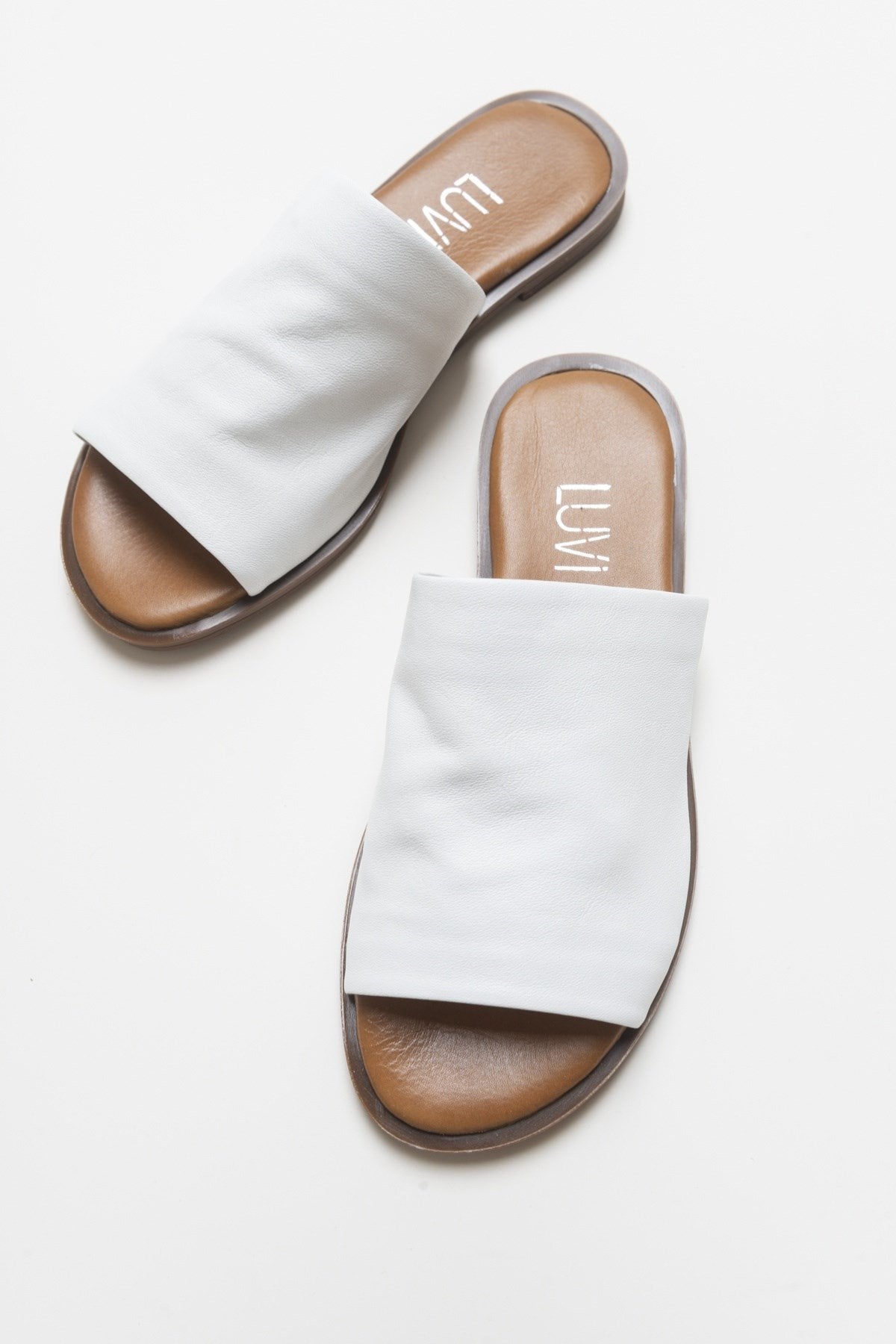 Clau - White Leather Sandal (Women)
